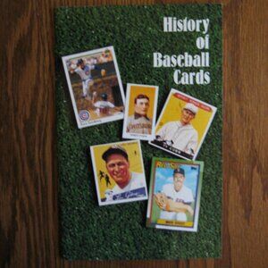 History of Baseball cards booklet from early 90's
